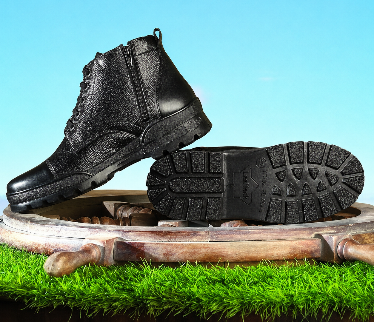 Leefleck Police Boot Shoes